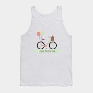 Bike with Balloons "Enjoy the Journey" Tank Top